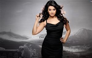 Assamese cinema & TV actress, Rimpi Das looking graceful in black dress